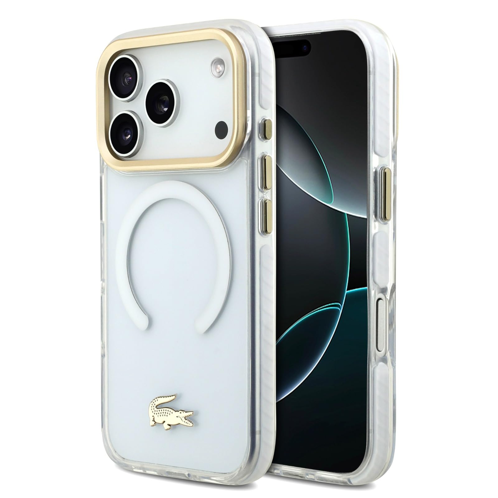 Coque transparente Lacoste iPhone 17 Pro anti-chocs rigide avec MagSafe - 8