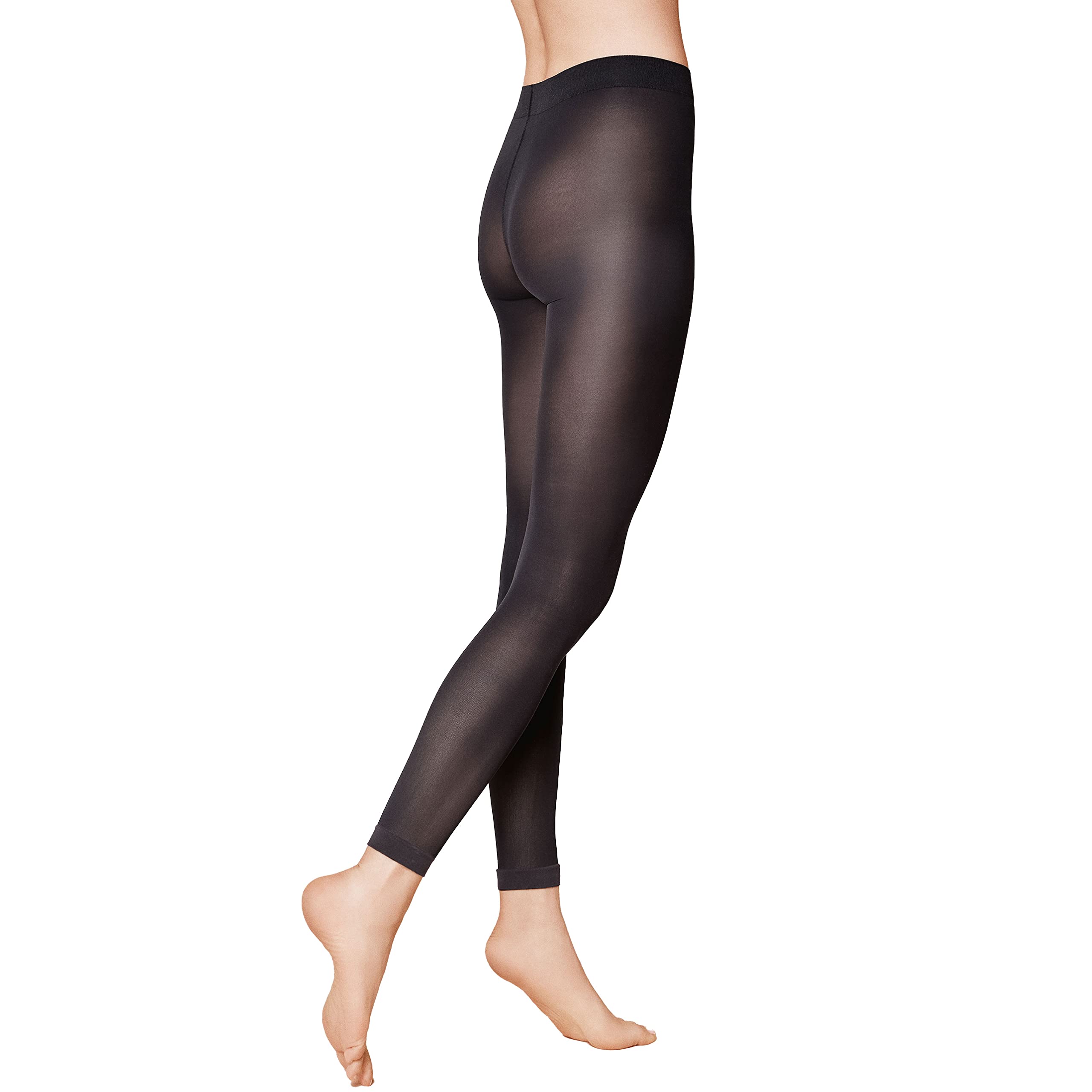 KUNERT Women's Velvet Leggings 40 Soft Cuffs 40 Denier, Black 0500, 42-44