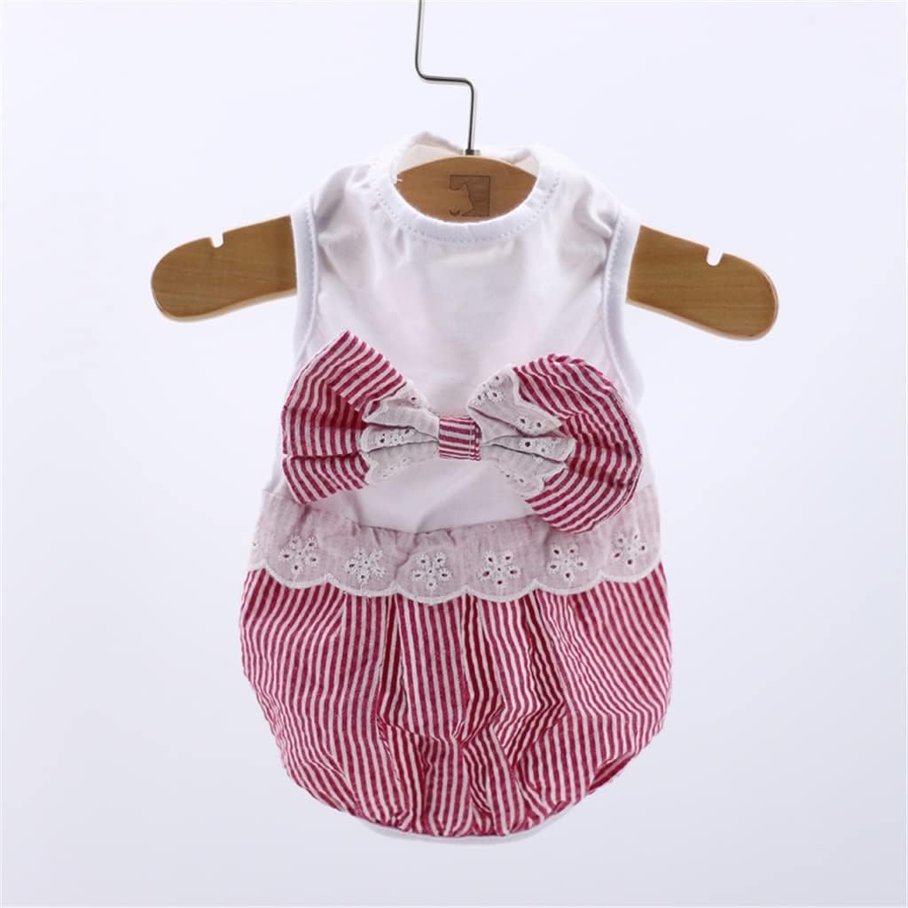 Pet Dog Clothes Summer Dog Dress Vest Skirt Yorkshire Poodle Bichon Frise Pomeranian Schnauzer Pet Costume Dog Clothing (A XL Tail)
