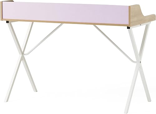 Miniatura 7 de Christopher Knight Home Aalto - Escritorio para computadora, roble y melamina blanca