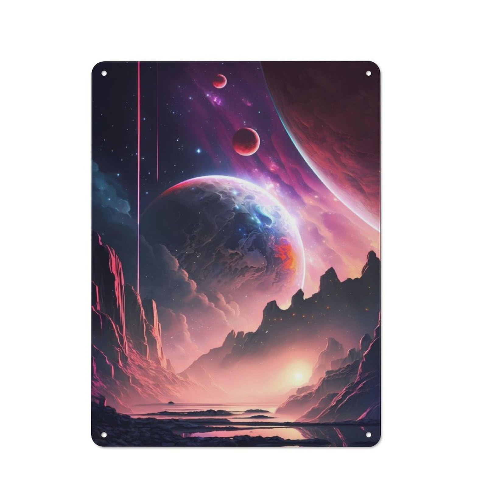Junmoney Celestial Symphony Tin Sign 40X30cm For Hallway Wall, Retro Wall Decor, Suited To New Home Decorators