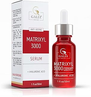 Galia MATRIXYL 3000 Peptide Serum + Hyaluronic Acid For Anti Aging + Anti Wrinkle, Serum for Wrinkles, Fine Lines, Sun Spots, Powerful Anti Aging Face Serum 30 ml
