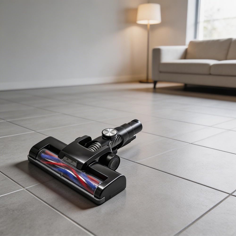 Cepillo motorizado para suelo Vactidy Blitz V8, rodillo de cerdas suaves para limpieza de madera dura y azulejos