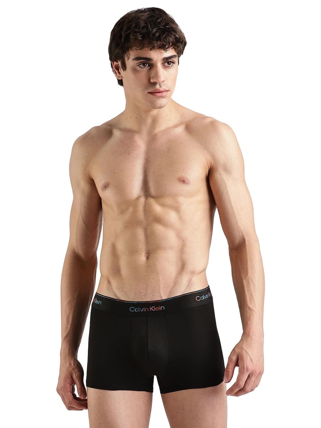 Solid Black Low Rise Trunks-image-35