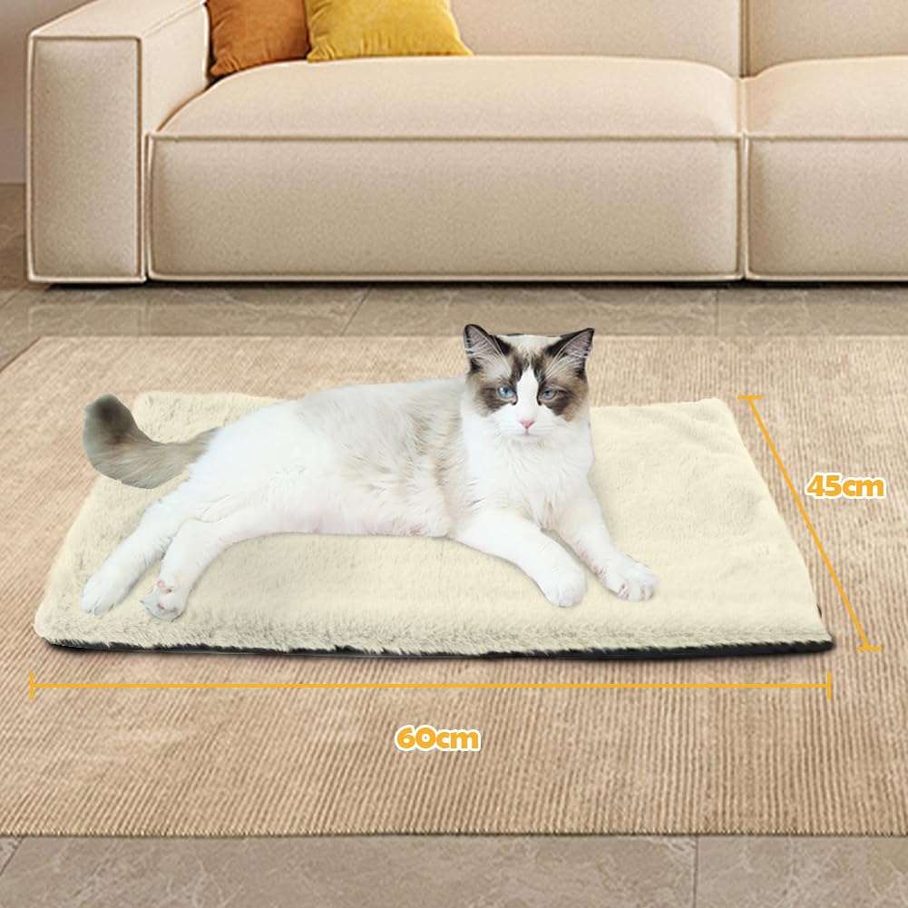 XIAPIA Cuccia per Gatti Coperta Autoriscaldante per Gatti e Cani, Coperta Addensato per Animali Domestici, Tappeto Termico per Gatto Senza Elettricità, Cuscino Autoriscaldante per Cane, Lavabile