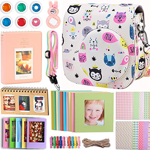 Case & Accessories Compatible with Fujifilm Instax Mini 9/8/8+ Instant Polaroid Film Camera