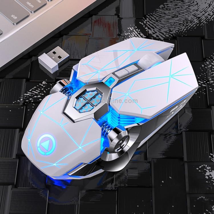 Top view of ELECTROPRIME YINDIAO A7 Wireless Gaming Mouse with USB receiver