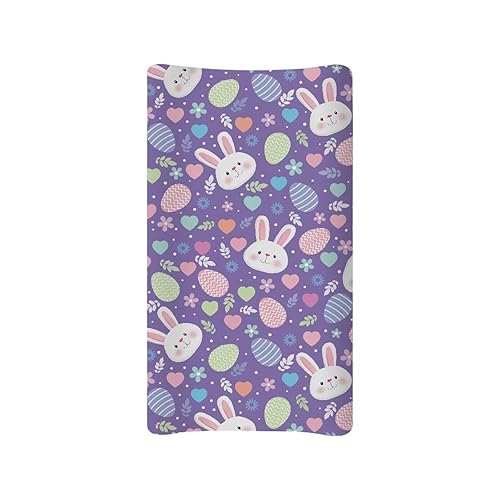 Miniatura 37 de Fundas para cambiador de pañales con estampado de vaca para bebés, niños y niñas, súper suave, funda para cambiador de bebé, sábana bajera ajustable