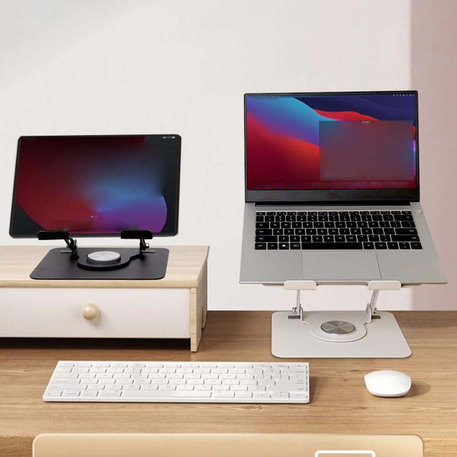 Supporto per computer portatile da scrivania, pieghevole, portatile | Supporto antiscivolo per computer e libri, per studio, viaggi, camera da letto, soggiorno, aula