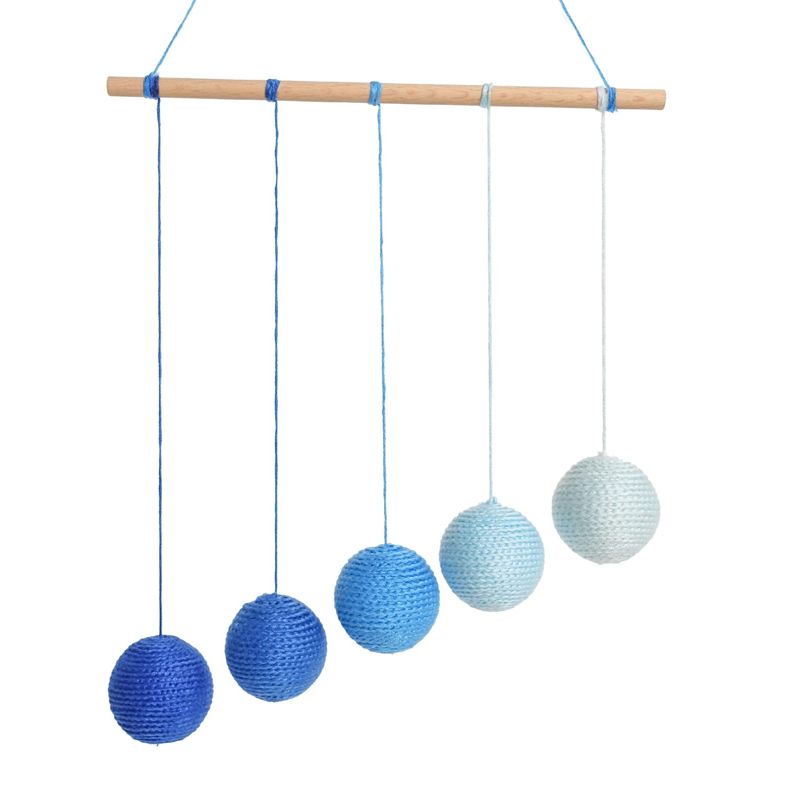 Montessori Toy Visual Mobile Gobbi Mobile Blue Color Recognition Baby Room Decor