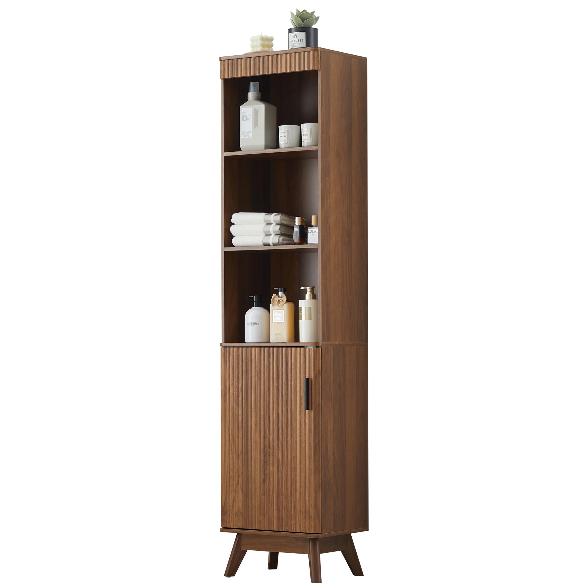 Bifins 68 Tall Fluted Tower Cabinet