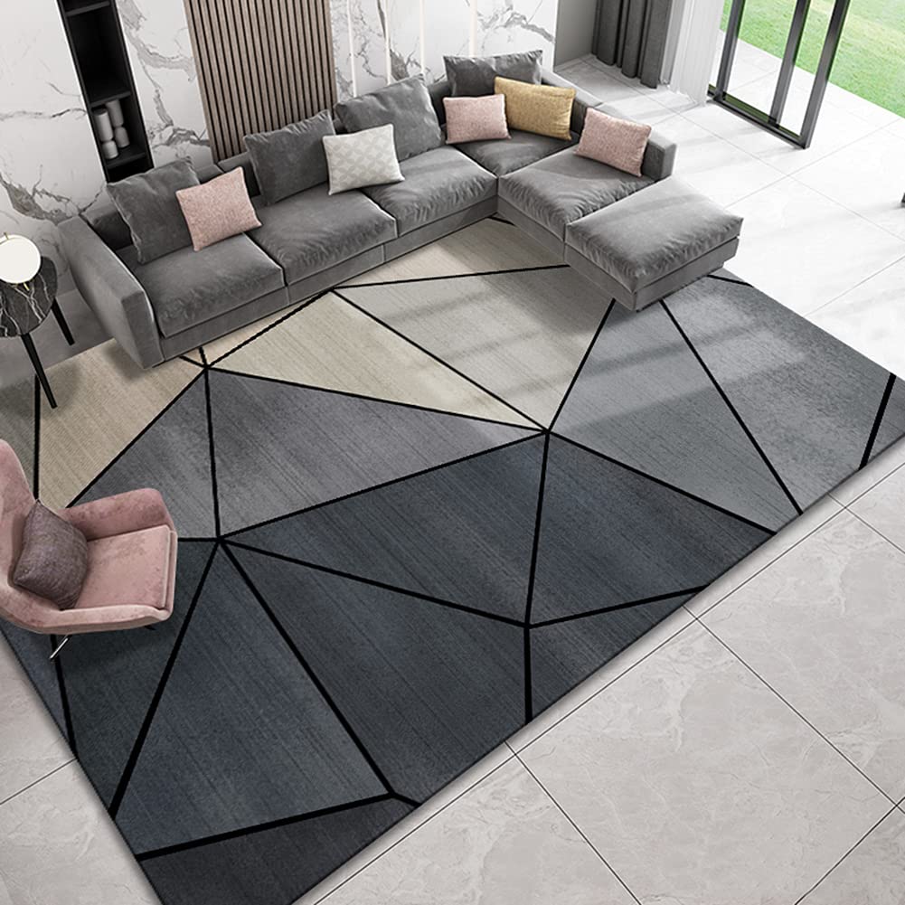 Tapis de shag moderne pour salle à manger chaleureuse 120x160