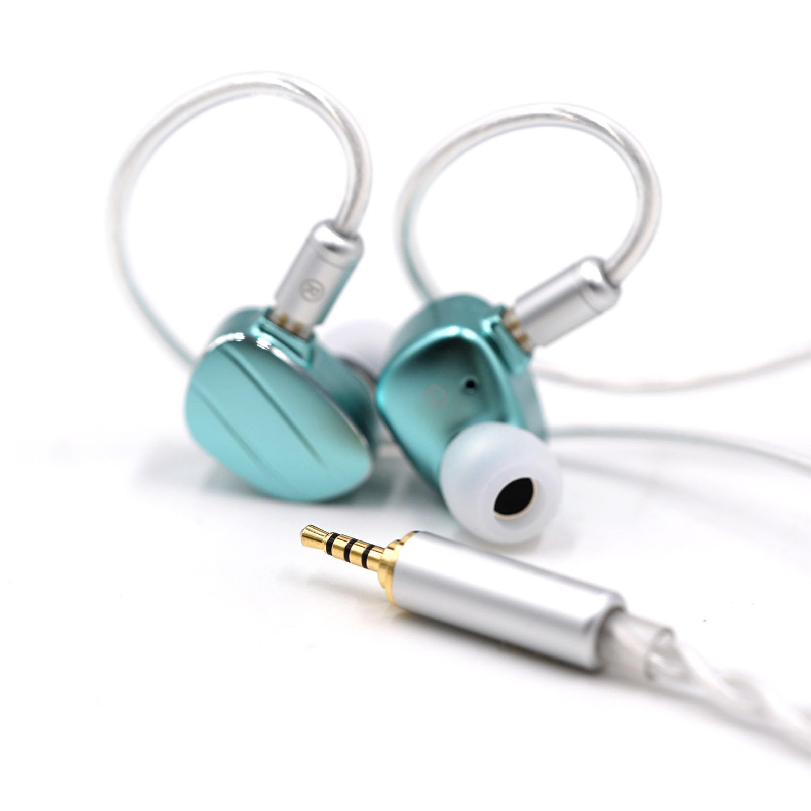 Auriculares con Cable Auriculares con Controlador Dinámico de 10 Mm con Vibración Asistida por Aire para un Sonido Claro, Diseño de Aleación de Aluminio de 3,9 Pies, Incluye Accesorios (2,5 mm)