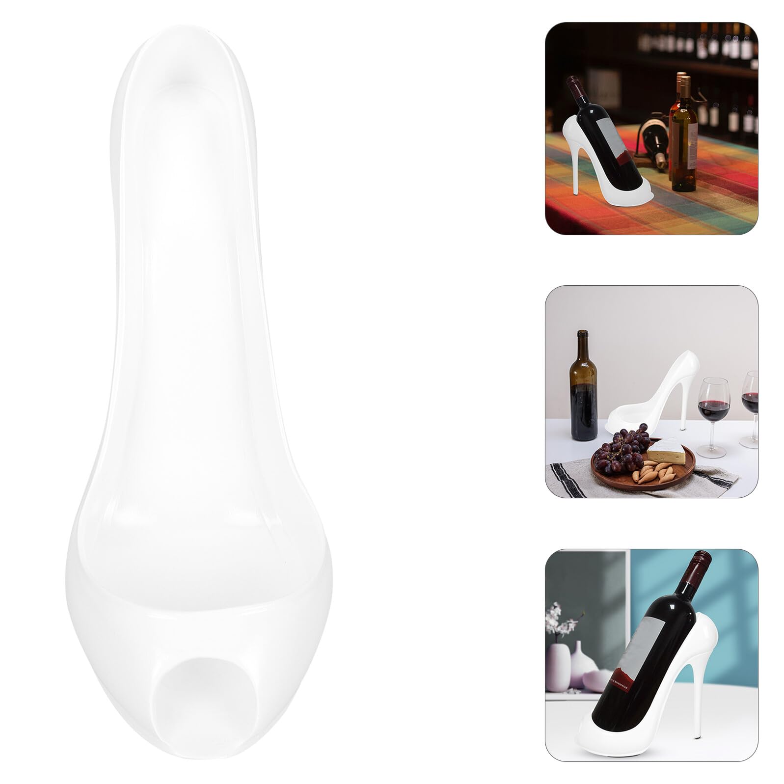 Uonlytech Portabottiglie per Vino in Resina Porta Bottiglie di Vino Decorativo Adatto per Casa e Bar