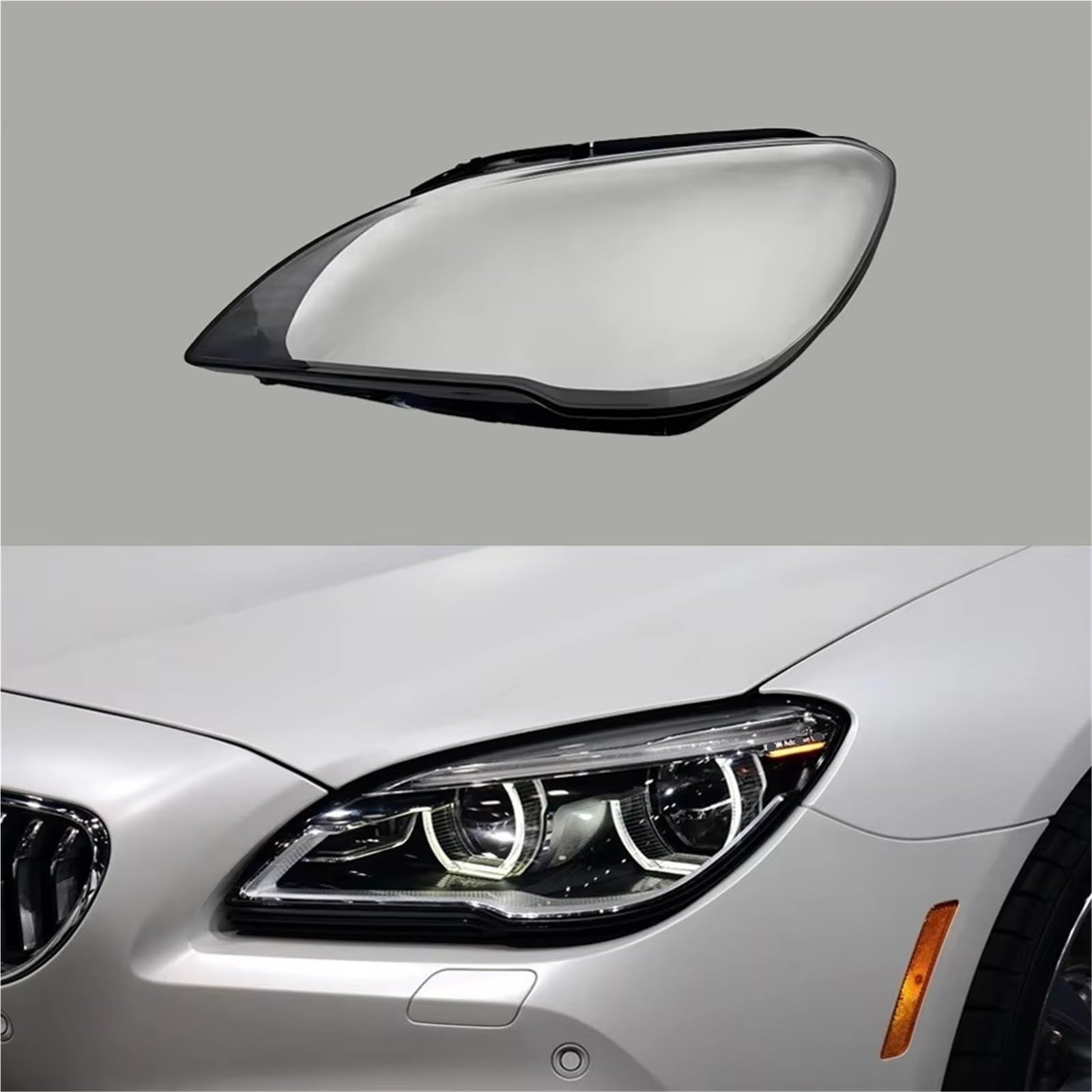 Scheinwerfer Objektiv Kompatibel Mit Für 6 Serie F13 2015 2016 2017 Auto Frontscheinwerfer Abdeckung Transparent Lampenschirm Ersetzen Linse Shell