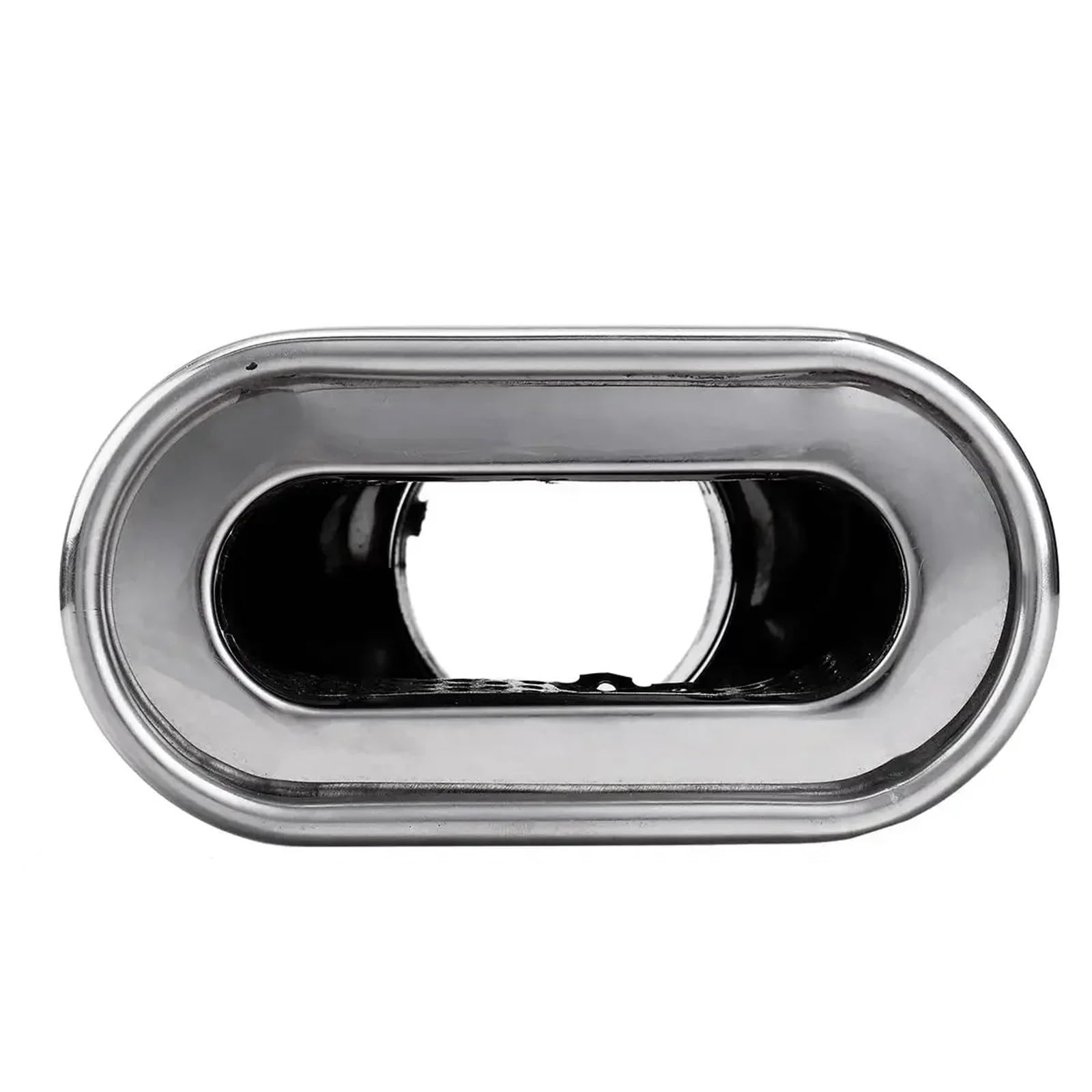 Auto Tubo di Punta di Scarico Per BMW Per Benz Per Audi 60mm Universal Car Chrome Flat Acciaio Inox Terminale Scarico Tubo Rivestimento Tubo Scarico Kit Corpo