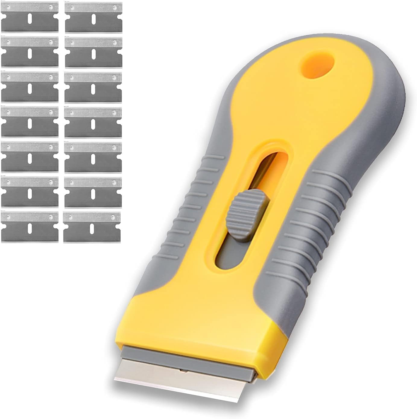 CLOSAL® Razor Blade Scraper Tool with 15pcs Extra Blades, Scraper Tool, Paint Stripping Tool, Cleaning Tool for Removing Labels, Stickers, Decals, Paint from Glass and Stovetop (B0D73NYY5G) Amazon Price History, Amazon Price Tracker