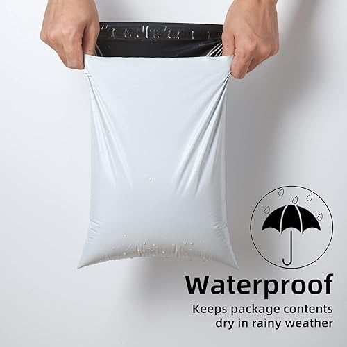 Miniatura 8 de KKBESTPACK Sobres de envío de polietileno con autosellado (12 x 15.5 100 piezas) (PM100), color blanco