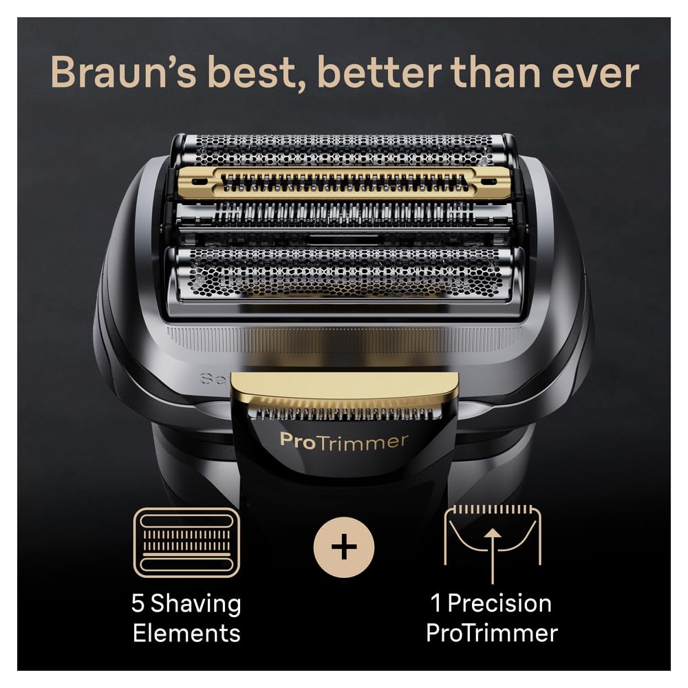 Braun Series 9 Pro elektryczna golarka męska 5 Pro ProTrimmer stacja ładująca 60 min na mokro i sucho