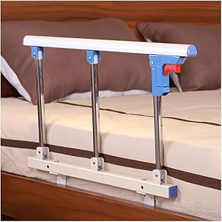 Asidero de cama para ancianos, de metal, de acero inoxidable, protector lateral de seguridad para adultos mayores, asa de asistencia para cama para discapacitados (color: amarillo, madera verde, tam
