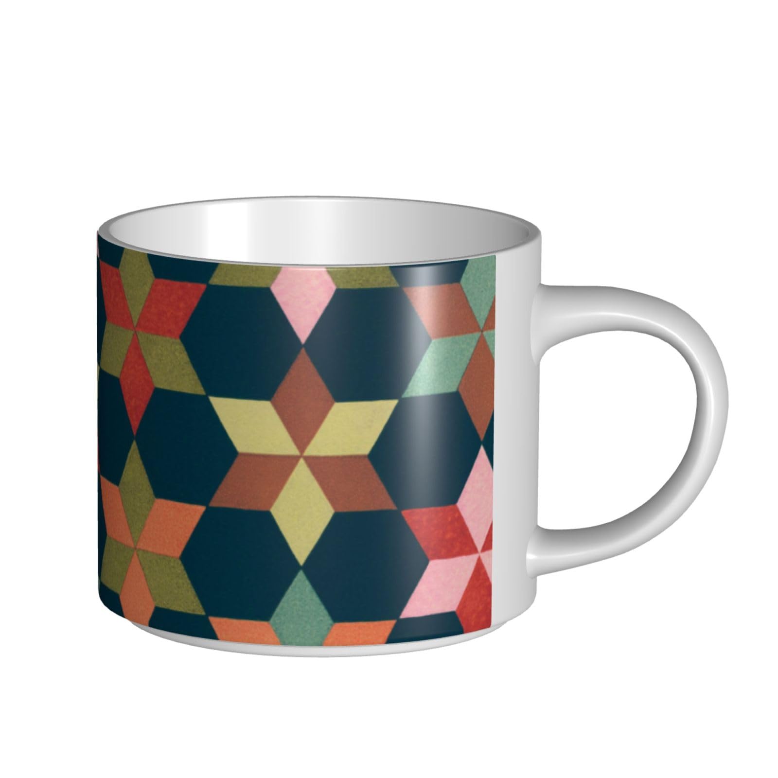 Geometriske Figurer Bedruckte Großraum-Keramik-Tassen Kaffeetasse