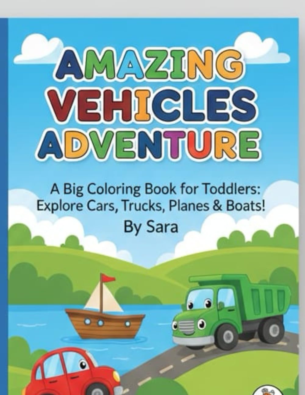 AMAZING VEHICLES ADVENTURE: A Big Coloring Book for Toddlers and Kids: Fun Activity Pages with Cars, Trucks, Planes, Boats, and More! (Sara's Creative Learning Series)