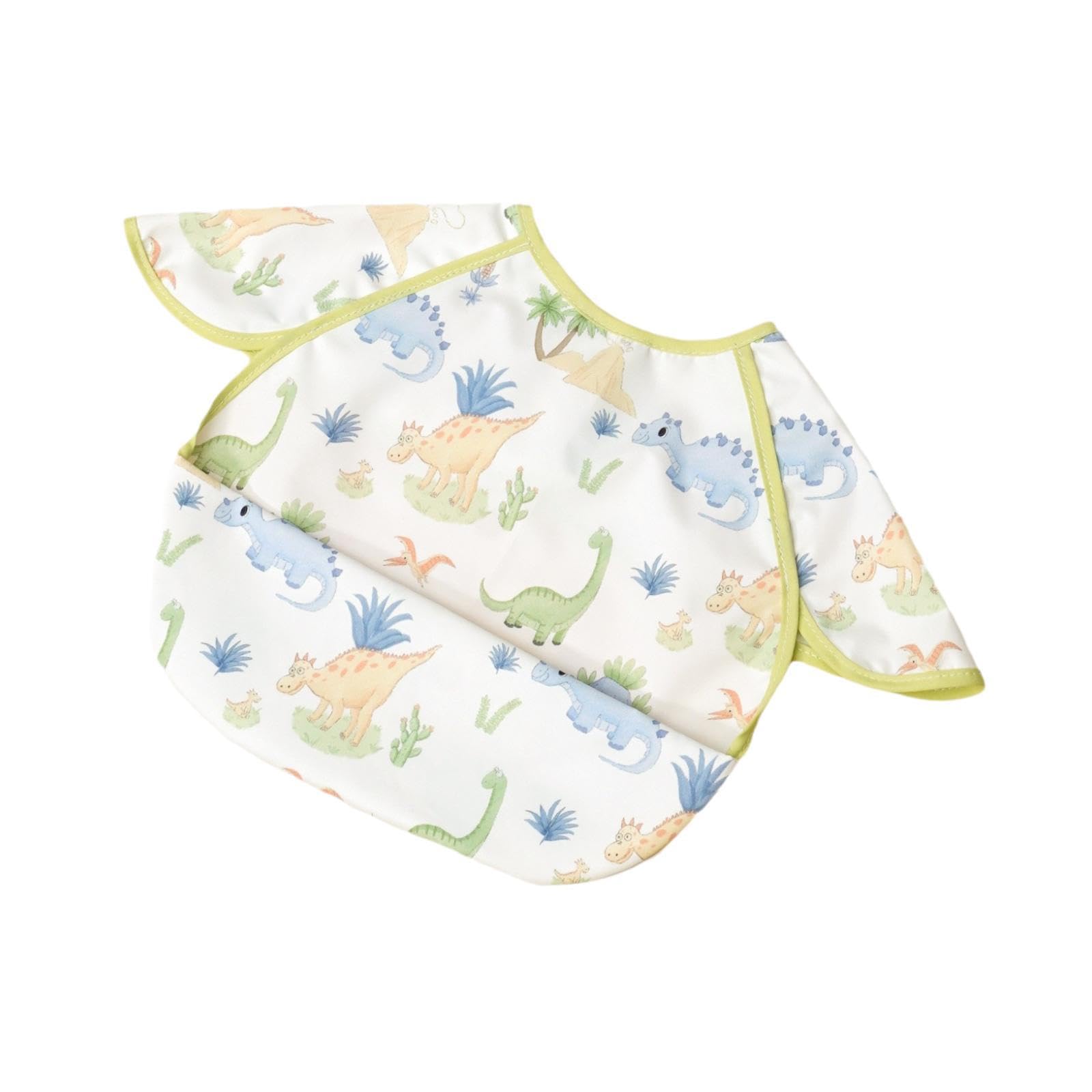 MERISHOPP Baby Bib Comfortable Baby Eating Smock Bib for Feeding Kindergarten Painting Little Dinosaur| Baby Bibs | Burp Cloths | Newborn Drool Bibs