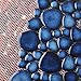 Elephantile Cobalt Blue Pebble Tiles for Shower Floor Bathroom Floor Wall Mosaic Tile [Set of 5 Sheets]