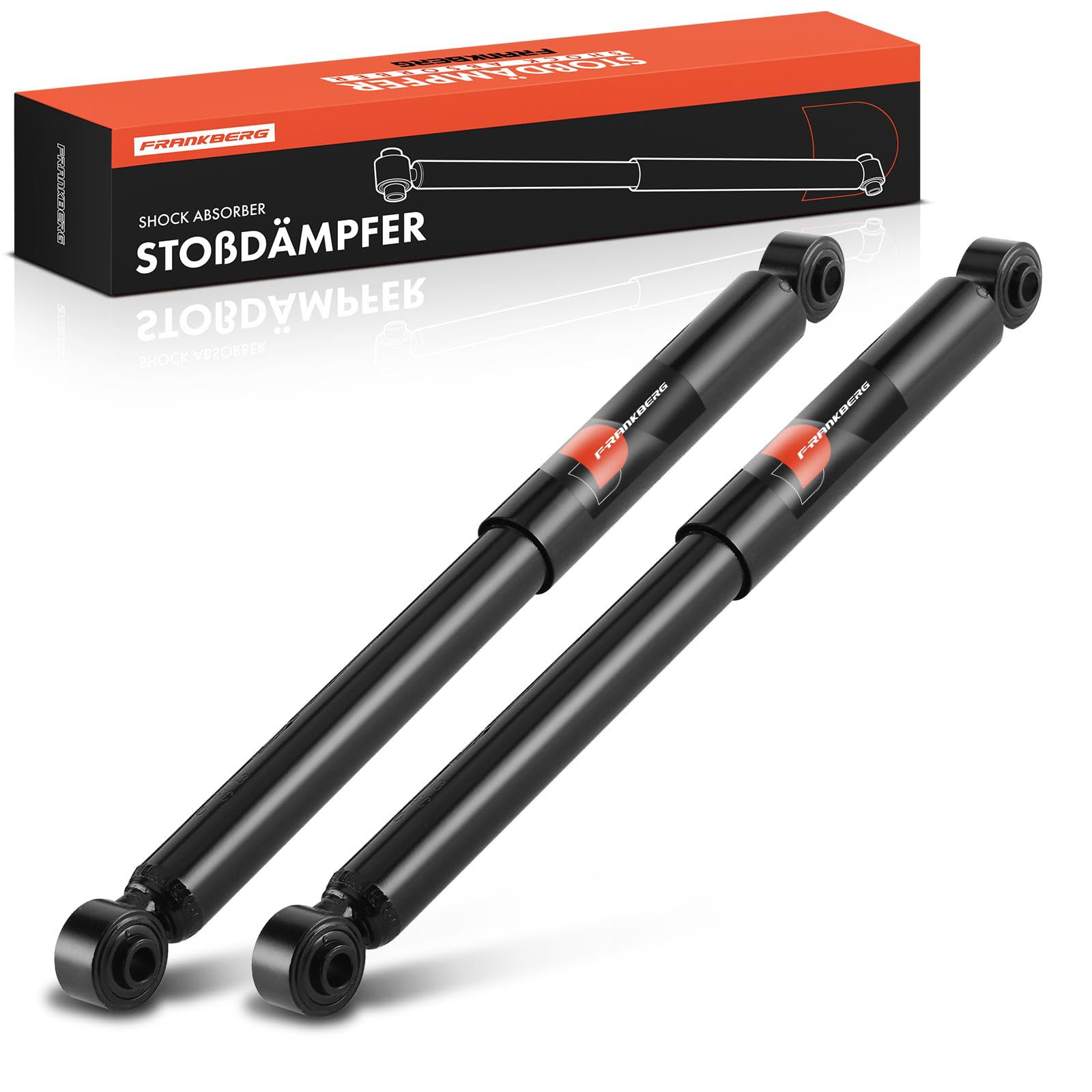 Frankberg 2x Ammortizzatori per sospensioni Ammortizzatori per telaio Posteriore sinistro destro 460mm Pressione del gas Compatibile con Jimny Veicolo fuoristrada Chiuso SN 1998-2025 4170077A00