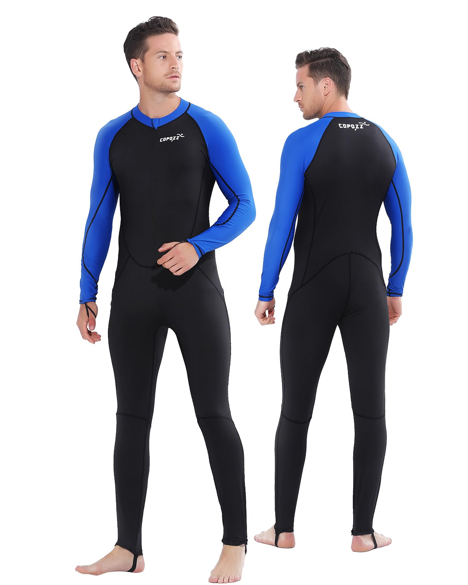 COPOZZ Mens Wetsuit – Front Zip Wet Suit for Snorkeling, Surfing, Scuba Gear, Paddleboarding, Water Sports