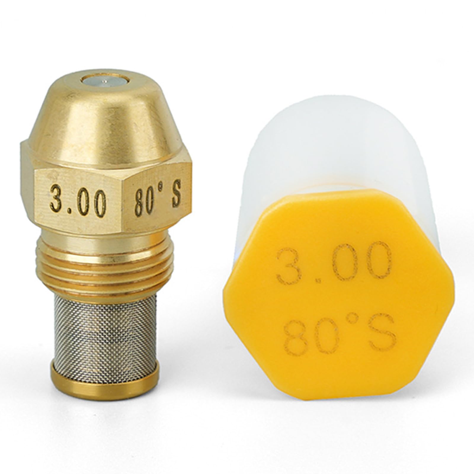 Engineered Heavy Duty 80 Degree Copper Burners Tip with Build in Stainless Filter for Consistent Fuels Accuracy Coal Sprinkle Nozzle
