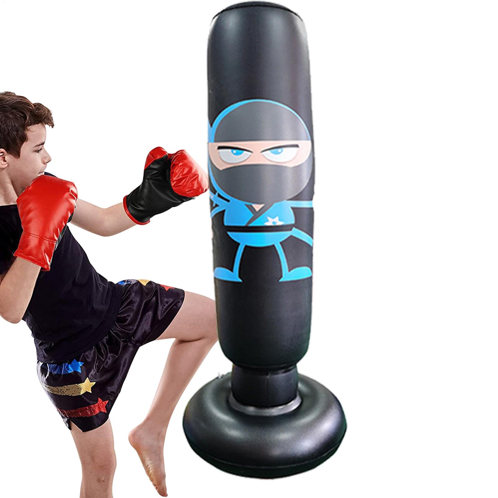 Boxe, Karate Sacco da Boxe,Sacco da boxe gonfiabile da 65 pollici per bambini - Sacco da boxe gonfiabile stabile, sacco da boxe gonfiabile per attrezzature da boxe per bambini