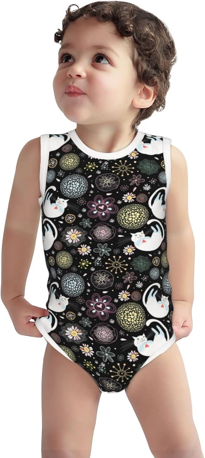 Amazon Co Jp ネコ 猫柄 ロンパース ベビー服 半袖 カバーオール 赤ちゃん 新生児服 可愛い 綿100 女の子 男の子 出産祝い プレゼント 四季兼用 ファッション