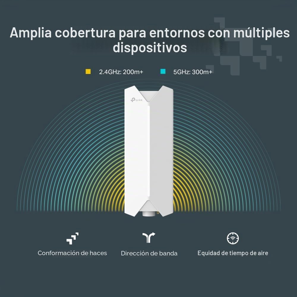 TP-Link Festa F65-Outdoor | Punto de Acceso WiFi 6 AX3000 | IP67 a Prueba de Agua, Ideal para Exteriores, 1× Puerto Gigabit, Gestión centralizada en la Nube Gratuita, Configuración y Uso fáciles.