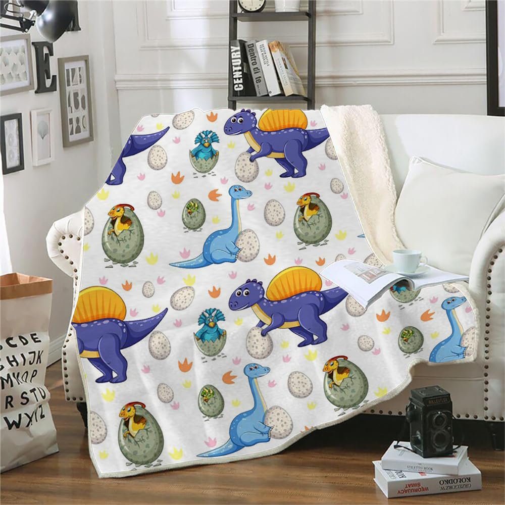 Manta Dinosaurio Infantil 150X200 Manta Sherpa Sofa para Chico Chica Niños,Manta Cama 90 Invierno Gruesa Infantil,Manta Franela Polar Termica Suave,A30