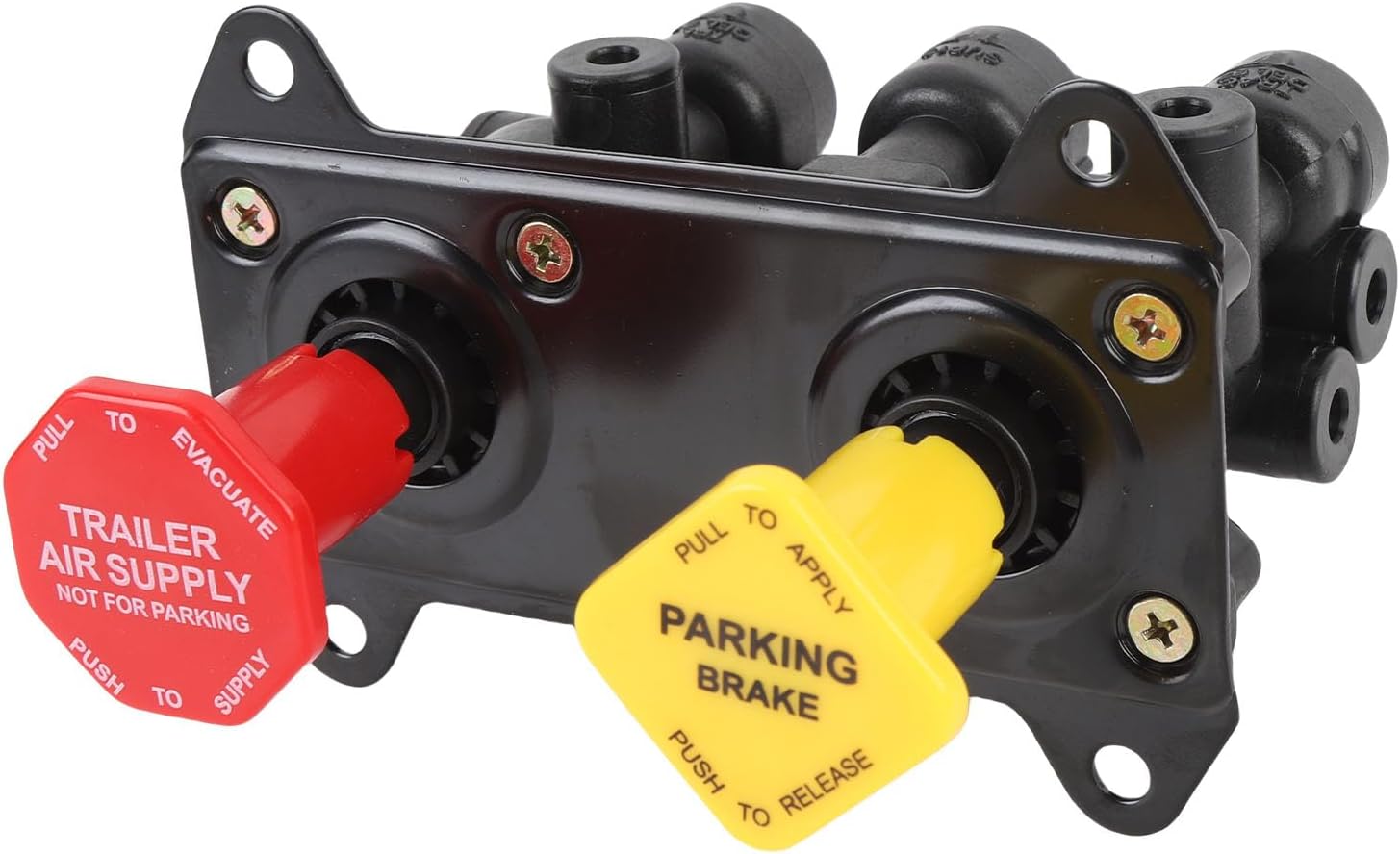 Heavy Duty Truck Brake Valve | ABS Metal Dash Control for Major Commercial Trucks | 3/8" Port Connections | OEM Replacement for Bendix, Mack & More