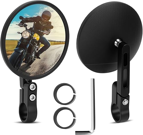 Fahrradspiegel, Motorrad-Rückspiegel, HD-Glas, konvexe Linse, Fahrrad-Rückspiege