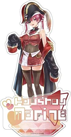 "Rakugaki Kingdom" x "Holo Live" Acrylic Stand Treasure Bell Marine