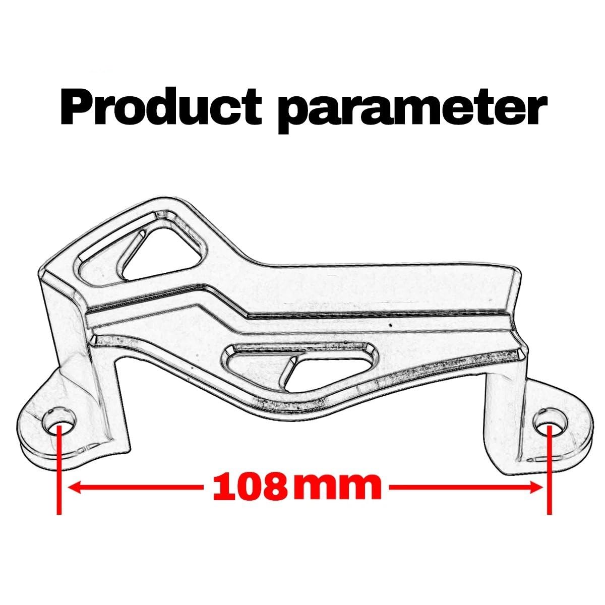 protezione disco freno Misura Per Kawasaki KX KLX KX250F KX450F KX450 KLX450R KXF 250 450 250F 450F Disco Freno Posteriore Pinza Protezione Della Copri-pinza freno moto(Brake Disc Guard)