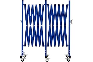 Blue Folding Security Gates for Industrial Use