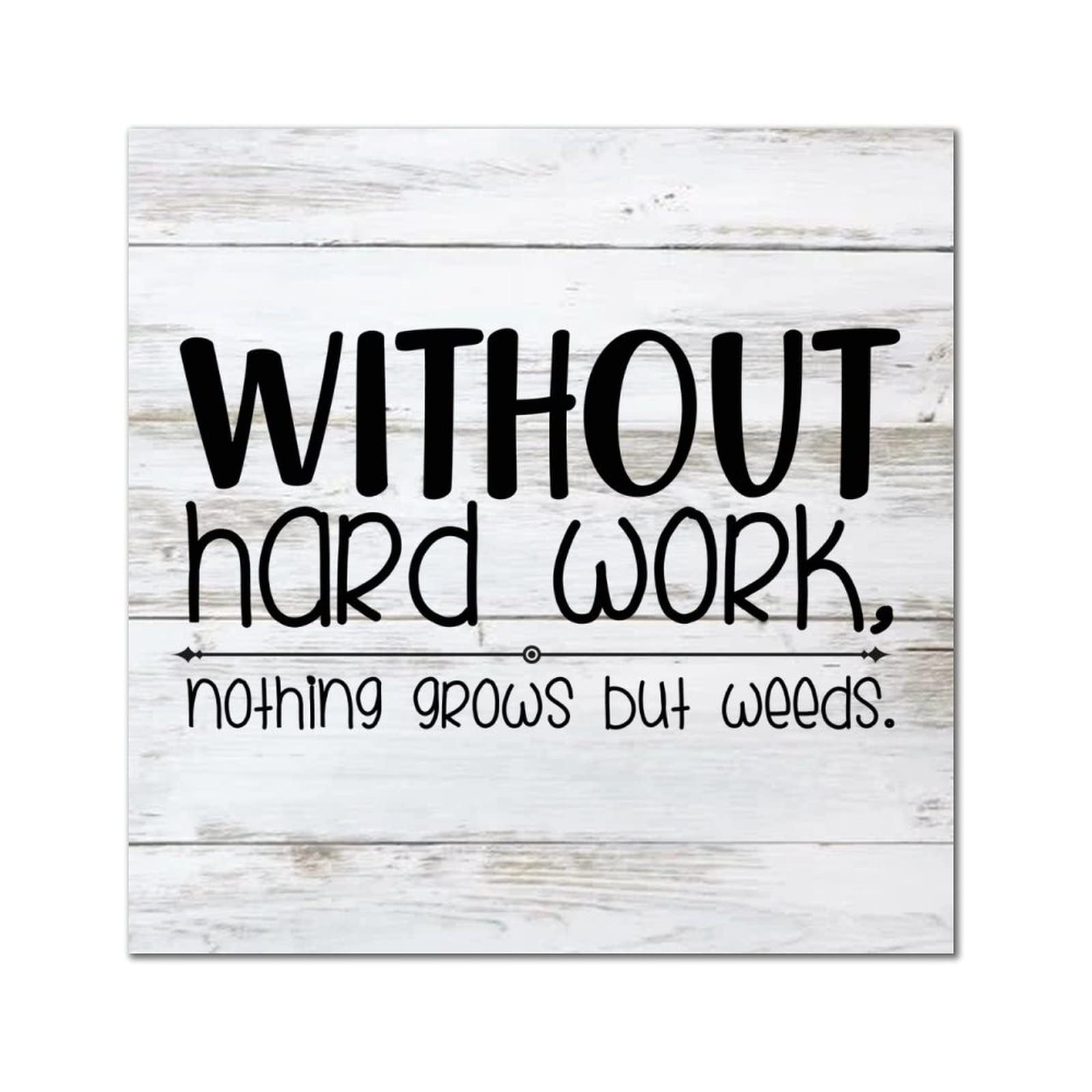 Panneau mural en bois 30x30 cm citation motivation pour bureau