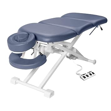 29 Theramaster Master Massage 4 Section Electric Bodywork Table-Royal Blue