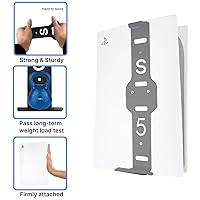 Vista 6 de Wall Mount for PS5, PS5 Holder PS5 wall mount Vertical Stand for PS5 (Disc and Digital), Stealth Mount Iron Holder