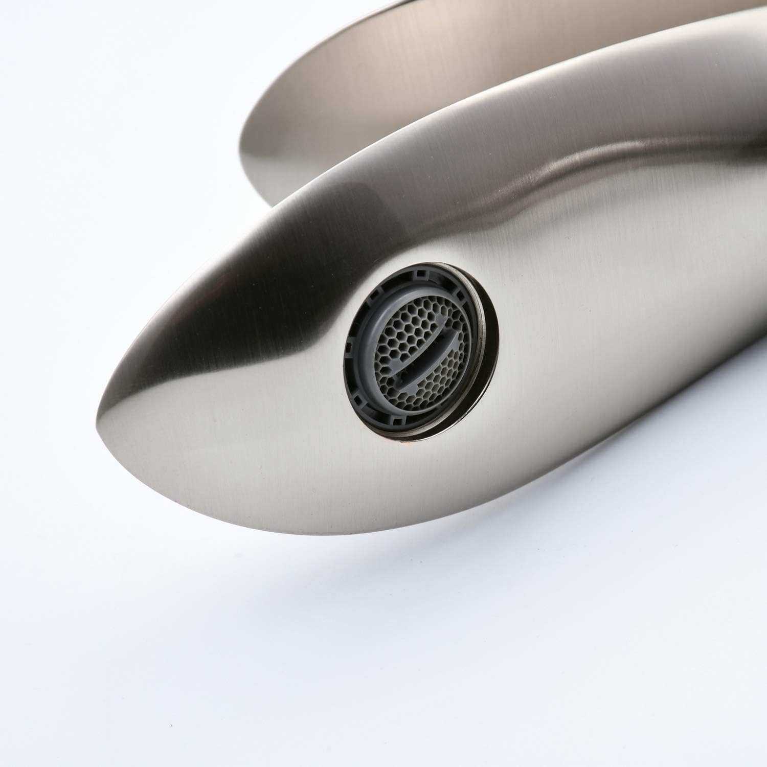 Super Cheap 🛒 Beelee Bathroom Faucet Single Handle One Hole Bathroom Vessel Sink Faucet Deck Mount Lavatory Faucet, Nickel Brushed, BL8801N