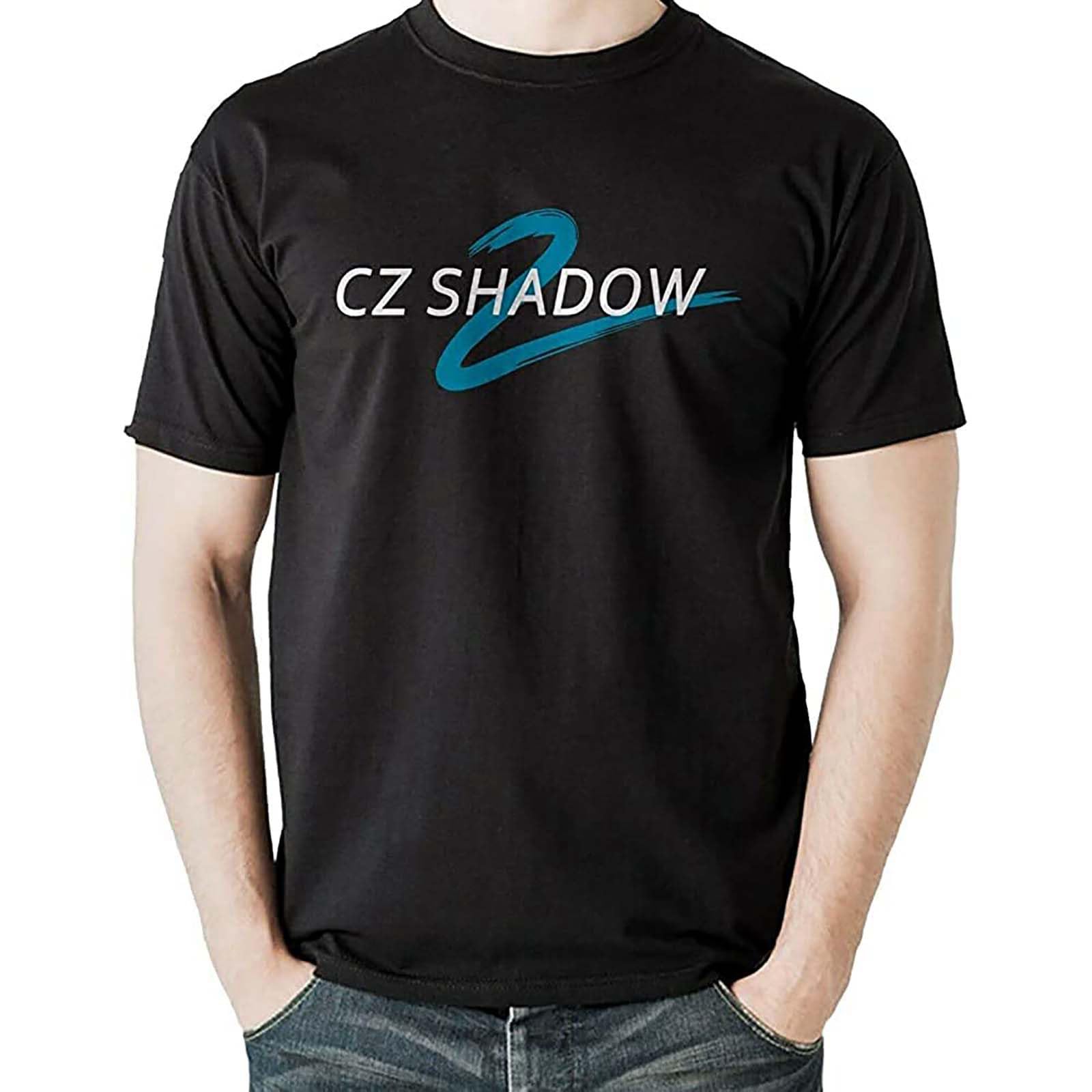 YUNYAN CZ 75 Shadow 2 Pistol Handgun Competition CZ-USA Firearm Black T-Shirt Black Black XS