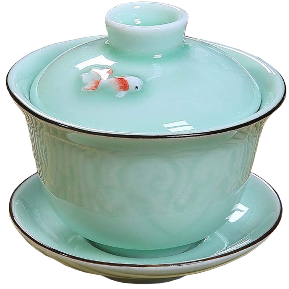 Service à thé chinois en céramique fine Gaiwan TGW10 tradition séculaire