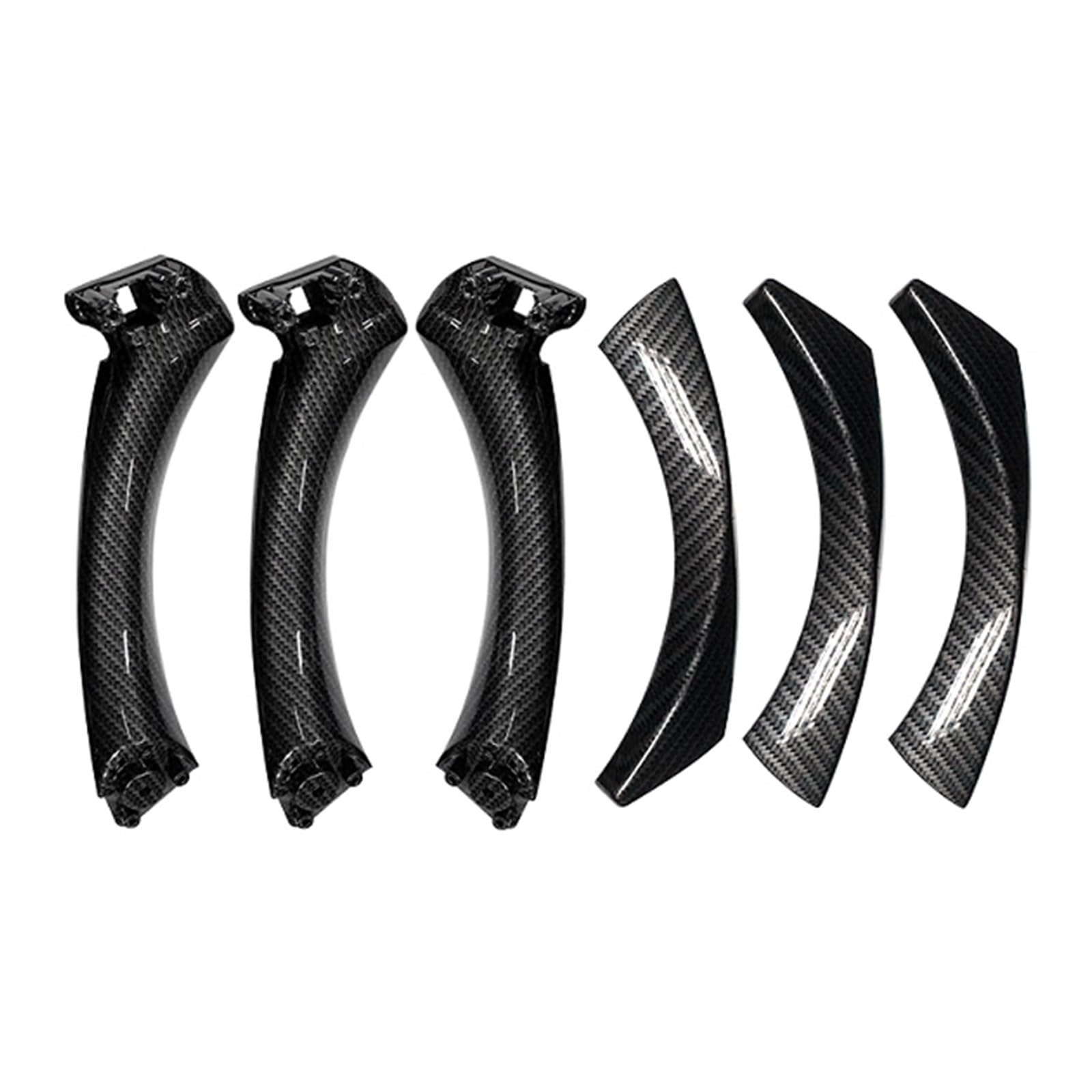 OEXRIGRU Car Interior Door Handles for BMW 3 Series E90 E91 E92 316 318 320 325 328i Car Interior Texture Door Pull Handle Cover