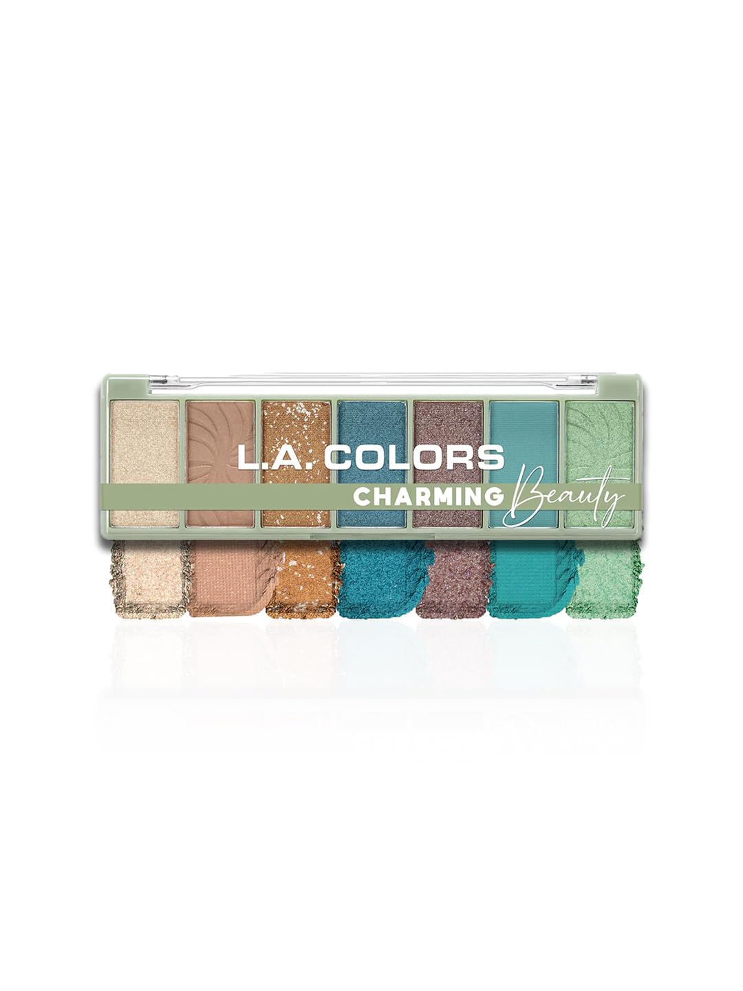 L.A. COLORS Alluring Beauty 7 Color Eyeshadow Palette, Charming CES496