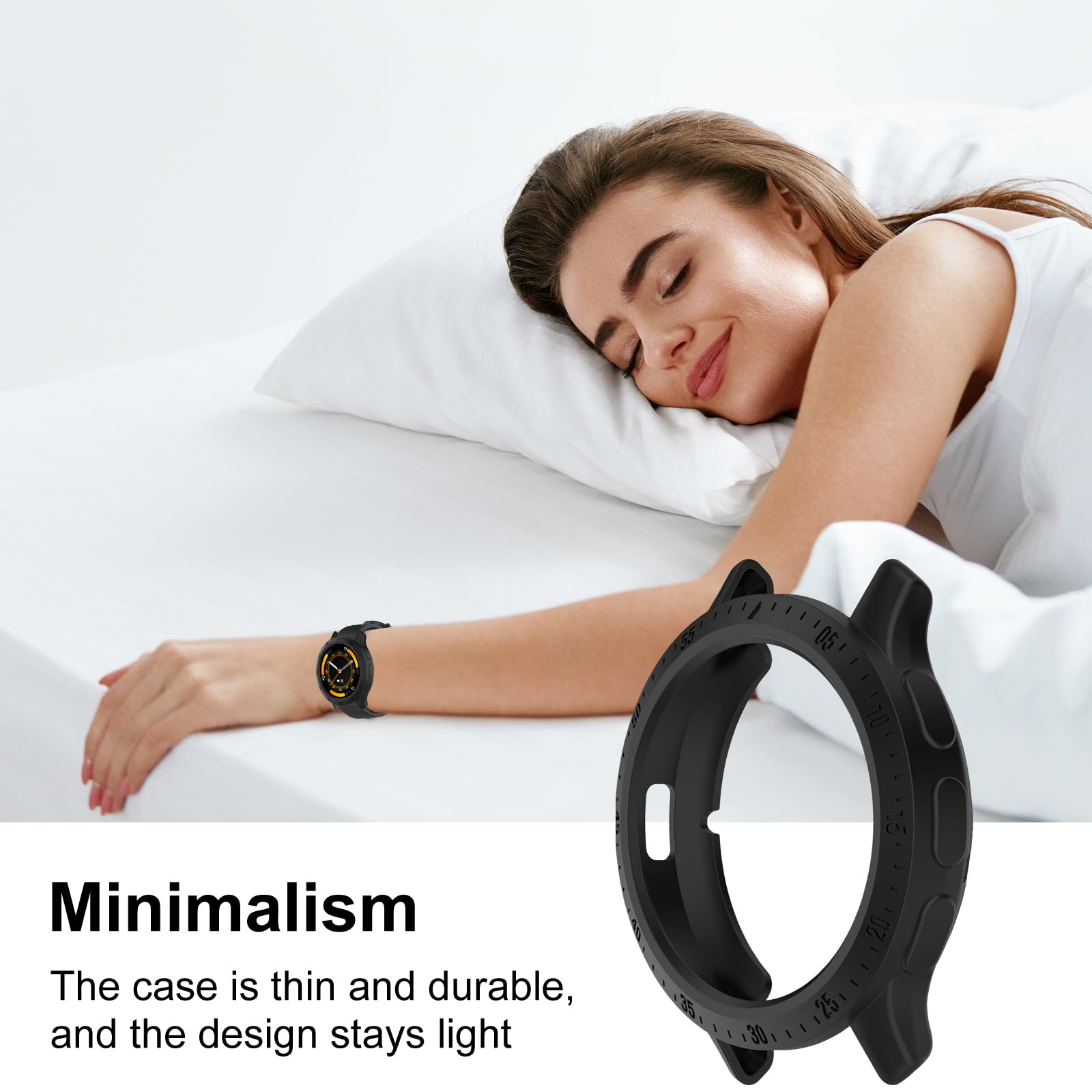 Custodia TPU Per Garmin Enduro 3 - Morbida, Antigraffio, Senza Pellicola - Nero - Foto 4