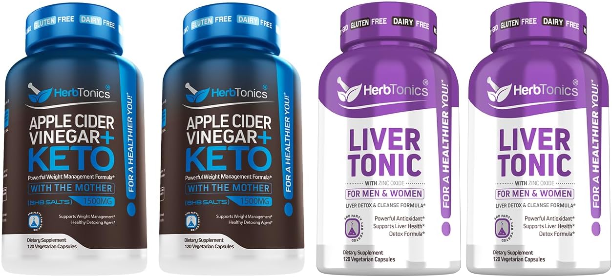 Herbtonics Apple Cider Vinegar Capsules with The Mother